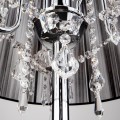 podłogowa lampa kryształowa czarny abażur salon sypialnia gabinet chrom.jpg