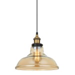 ITALUX INDUSTRIALNA LAMPA WISZĄCA LOFT HUBERT MDM-2381/1 GD+AMB