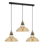 ITALUX INDUSTRIALNA LAMPA WISZĄCA ZWIS 3L HUBERT MDM-2381/3 GD+AMB