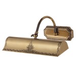 AMPLEX MOSIĘŻNY KINKIET GRAWEROWANY GALERIA DO OBRAZÓW EXPO K PATYNA MAT /ostatnia sztuka/,