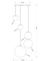 nowoczesna lampa wisząca zwis 5 kul ball do sypialni salonu pokoju varus.jpg