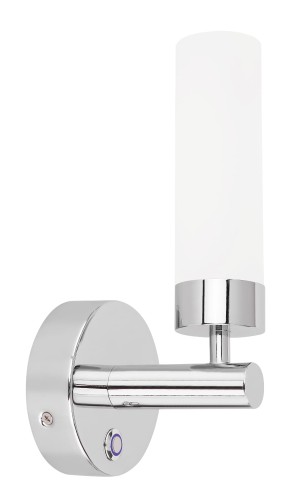 GLOBO NOWOCZESNY KINKIET ŁAZIENKOWY LED IP44 Z WYŁĄCZNIKIEM DOTYKOWYM TASSA 41504 CHROM