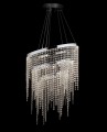 nowoczesna lampa kryształowa ringi led kaskada na pilota salon sypialnia biura kawiarnia hotel.jpg