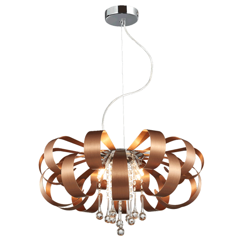 LUXERA NOWOCZESNA LAMPA WISZĄCA Z KRYSZTAŁKAMI RIBBON CRYSTAL 64408 COOPER