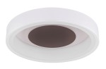 GLOBO NOWOCZESNY PLAFON SUFITOWY LED GOFFI 48398-24 WHITE/BROWN