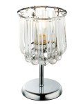 GLOBO LAMPKA NOCNA STOŁOWA Z KRYSZTAŁKAMI AKRYL MINNESOTA 15303T CHROM