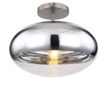 GLOBO NOWOCZESNA LAMPA SUFITOWA PLAFON ANDREW 15445DC SILVER