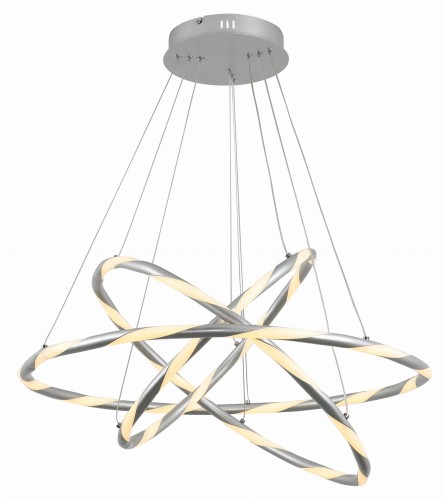 REALITY NOWOCZESNA LAMPA WISZĄCA LED TWISTER 331003-07 ALU
