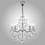 E-STAR STYLOWY ŻYRANDOL KRYSZTAŁOWY QUEEN 5 CHROM