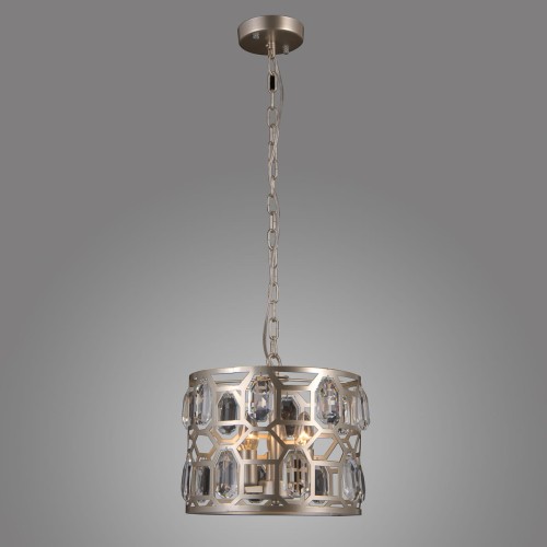 ITALUX KRYSZTAŁOWA LAMPA WISZĄCA MOMENTO PND-43400-3 CHAMPAGNE