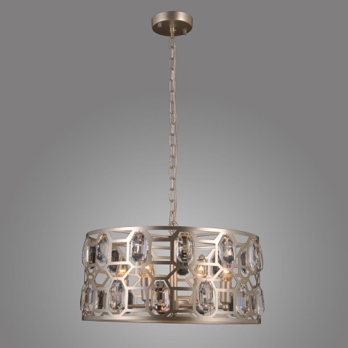 ITALUX STYLOWY ŻYRANDOL KRYSZTAŁOWY MOMENTO PND-43400-6 CHAMPAGNE
