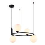 ITALUX NOWOCZESNA LAMPA SUFITOWA AMILY MDM-3974/4 BK BLACK