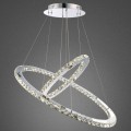 nowoczesna lampa wisząca led z 2 ringami kryształowa do salonu sypialni biura sklepu globo chrom.jpg