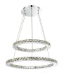 lampa kryształowa led z ruchomymi ringami do sypialni salonu sali bawialni chrom.jpg