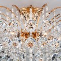 stylowa lampa sufitowa kryształowa do sypialni salonu pokoju restauracji łazienki złota.jpg