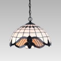 witrazowa lampa wisząca tiffany do salonu sypialni pokoju luxera.jpg