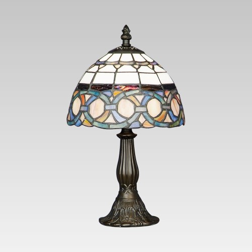 lampka nocna tiffany do salonu sypiani na stolik do gabinetu gabinetowa luxera.jpg