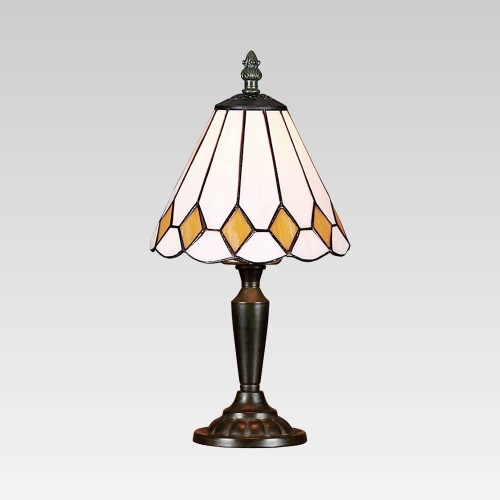 stylowa lampka nocna stołowa tiffany do sypialni salonu pokoju luxera.jpg