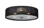 MARKSLOJD PLAFON SUFITOWY 3xE14 BYSKE ORGANZA BLACK
