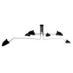 ITALUX DESIGNERSKA INDUSTRIALNA LAMPA SUFITOWA DAVIS MDE610/4+2 BLACK