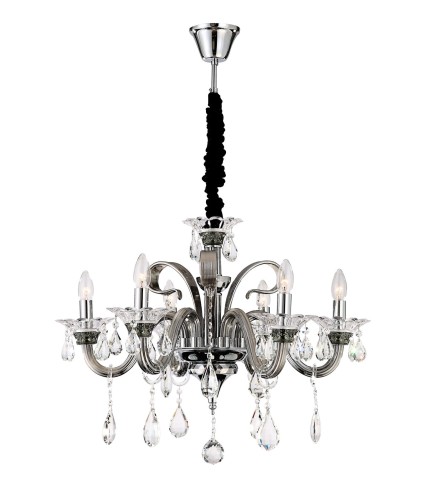 GLOBO ŻYRANDOL KRYSZTAŁOWY MARIA TERESA DUNJA 64104-6 GRAFIT