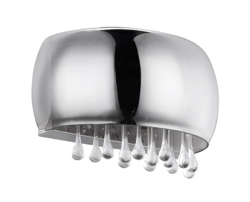 GLOBO NOWOCZESNY KINKIET Z KRYSZTAŁAMI KALLA 15809W CHROM