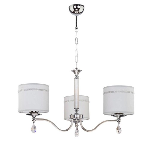 JUPITER STYLOWY ŻYRANDOL ABAŻUROWY Z KRYSZTAŁAMI JULIA 2 JU-3 CHROM