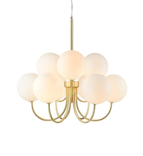 MARKSLOJD STYLOWY ŻYRANDOL BIANCO 9L 107994 GOLD/WHITE