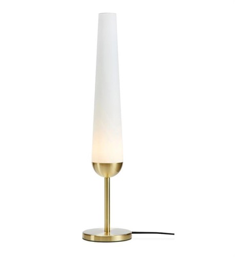 MARKSLOJD NOWOCZESNA LAMPKA NOCNA STOŁOWA BERN 107904 GOLD/WHITE