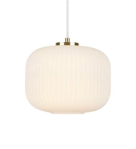 MARKSLOJD STYLOWA LAMPA WISZĄCA SOBER 107918 ZŁOTA/BIAŁY
