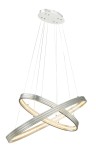 GLOBO NOWOCZESNY ŻYRANDOL LED Z KRYSZTAŁKAMI 67094-28H RICKON ALU