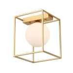 ITALUX NOWOCZESNA LAMPA SUFITOWA PLAFON MEDIAMO MXM-4582/1 GD ZŁOTY
