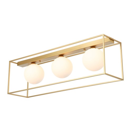 ITALUX NOWOCZESNA LAMPA SUFITOWA PLAFON MEDIAMO MXM-4582/3 GD ZŁOTY