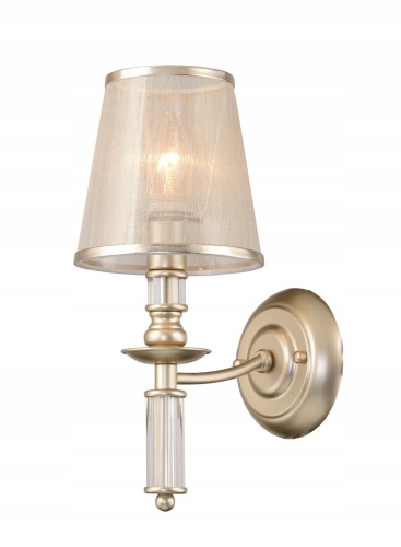 E-STAR STYLOWY KINKIET ABAŻUROWY AMBER 1 ITALIAN GOLD /ostatnia sztuka/.