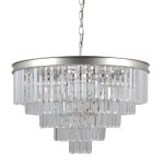 ITALUX STYLOWY ŻYRANDOL KRYSZTAŁOWY VERDES PND-44372-11A-SLVR-BRW SILVER