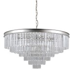 ITALUX STYLOWY ŻYRANDOL KRYSZTAŁOWY VERDES PND-44372-14A-SLVR-BRW SILVER