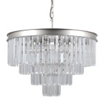 ITALUX STYLOWY ŻYRANDOL KRYSZTAŁOWY VERDES PND-44372-8A-SLVR-BRW SILVER