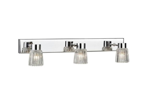 MARKSLOJD NOWOCZESNY KINKIET ŁAZIENKOWY LISTWA 3L IP44 106364 EZE CHROM/CLEAR