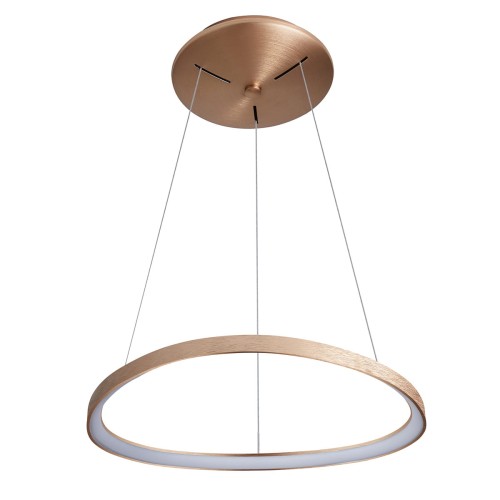 ITALUX NOWOCZESNA LAMPA WISZĄCA LED MORFI 5355-848ROP-GB-3 BROWN/GOLD