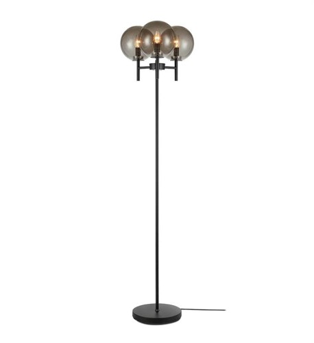 stylowa lampa podłogowa do sypialni salonu biura gabinetu czarna crown markslojd.jpg