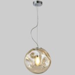 ITALUX NOWOCZESNA LAMPA WISZĄCA ZWIS SIMAO PND-3693-L-1-CH+CGN COGNAC