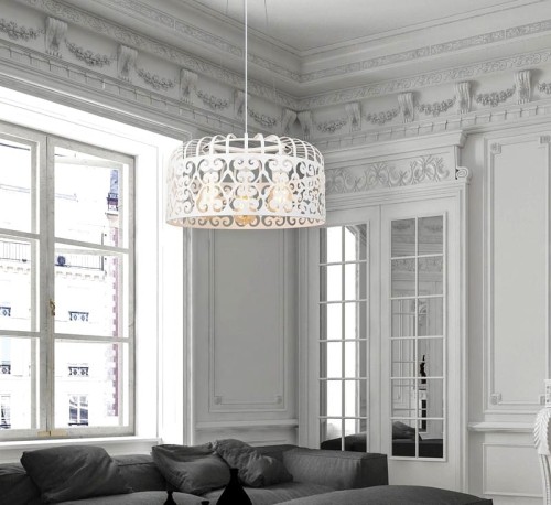 RABALUX STYLOWA LAMPA WISZĄCA ALESSANDRA 2163 WHITE