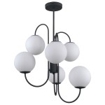 ITALUX ŻYRANDOL LAMPA SUFITOWA GELA PND-5500-6-BK BLACK