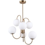 ITALUX ŻYRANDOL LAMPA SUFITOWA GELA PND-5500-6-HBR GOLD