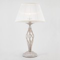 lampka nocna gabinetowa stołowa z abażurem biała antyczna retro z abażurem do sypialni salonu pokoju.jpg