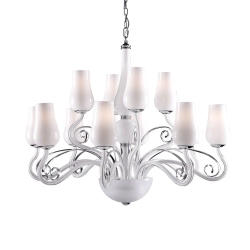ITALUX NOWOCZESNY ŻYRANDOL LYBRA MD10904-12A WHITE