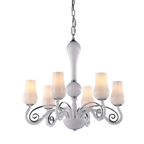 ITALUX NOWOCZESNY ŻYRANDOL LYBRA MD10904-6A WHITE