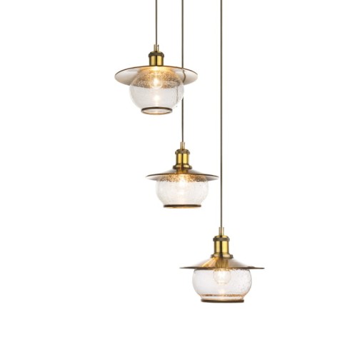 GLOBO INDUSTRIALNA LAMPA WISZĄCA RETRO FISHERMAN NEVIS 69030-3H PATYNA