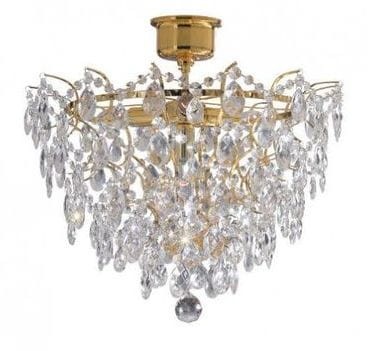 MARKSLOJD PLAFON KRYSZTAŁOWY ROSENDAL 4 100510 ZŁOTY