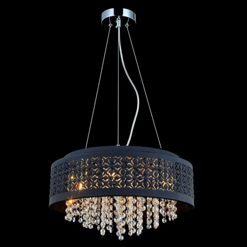 lampa wisząca zyrandol ażurowy z kryształmai do salonu sypialni pokoju czarny.jpg